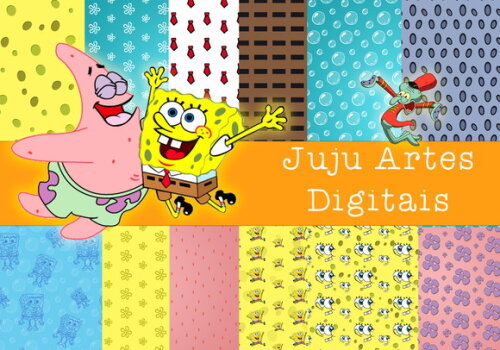 Kit Digital - Papel Digital - Bob Esponja