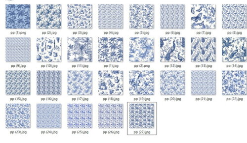 Kit Digital - Papel Digital - Toile de Jouy