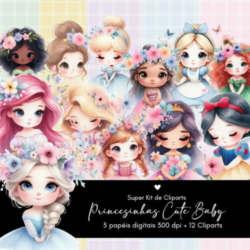 Kit Digital - Princesinhas