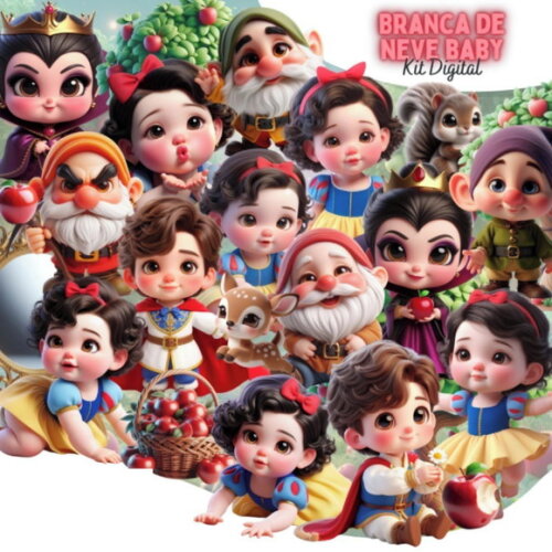 Kit Digital - Scrap - Branca de Neve Bb