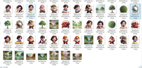 Kit Digital - Scrap - Branca de Neve Bb