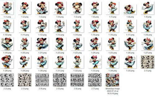 Kit Digital - Scrapbook - Minnie Cartoon