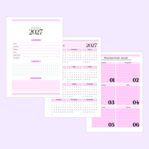 Arquivo Digital - Miolo Agenda Datada 2027 Basica