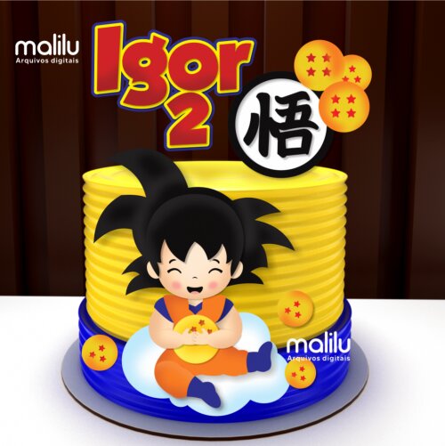 Arquivo de Corte - Topo de Bolo - Dragon Ball Baby