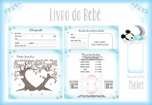 Arquivo Digital - Livro do Bebe - Miquei Bebe Azul (micke)