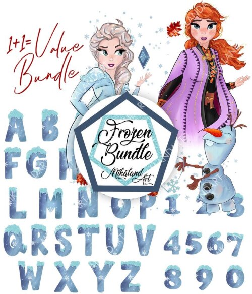 Kit Digital - Frozen Alfabeto