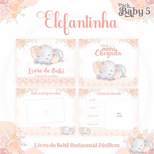 Arquivo Digital - Kit Maternidade - Elefantinha