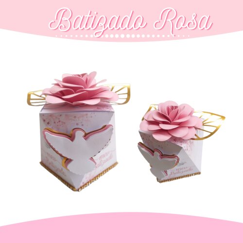 Arquivo de Corte - Festa Pronta - Batizado Rosa