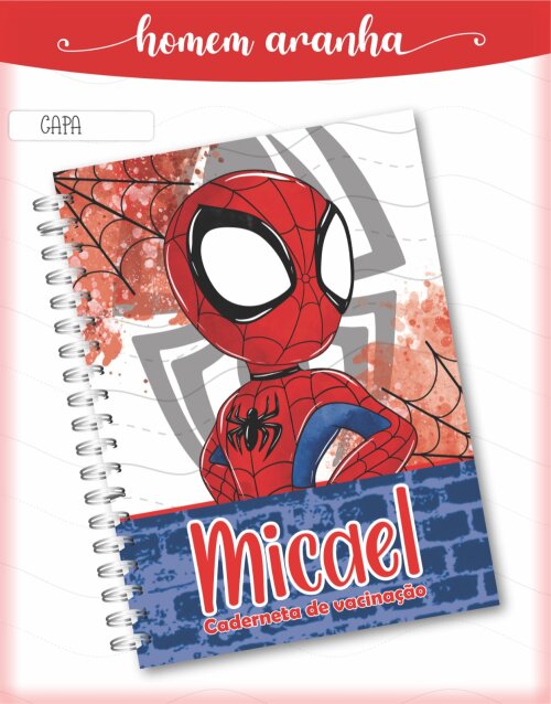 Arquivo Digital - Caderneta de Vacina - Homem Aranha