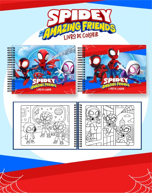 Arquivo Digital - Livro Colorir | Coloring Book Spidey e Seus Amigos