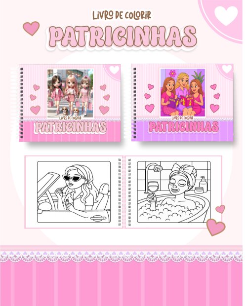 Arquivo Digital - Coloring Book - Patricinhas