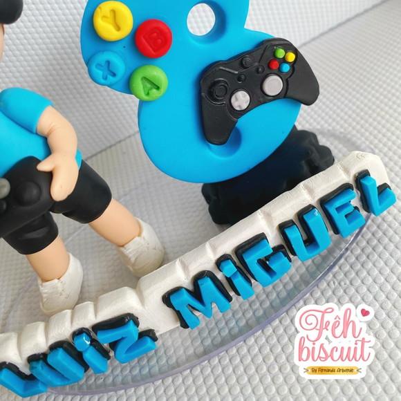 Topo de Bolo Gamer