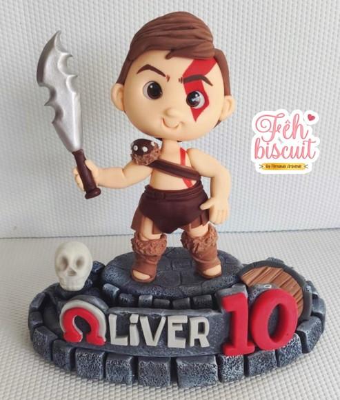 Topo de Bolo God Of War (deus da Guerra)