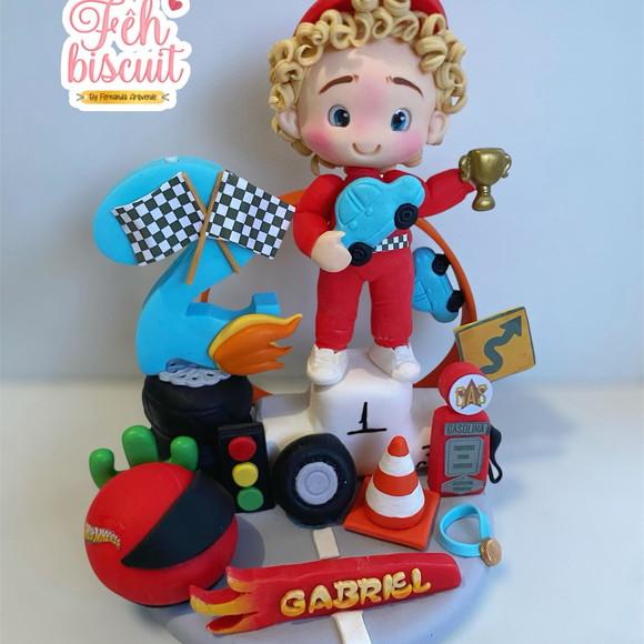 Topo de Bolo Hot Wheels