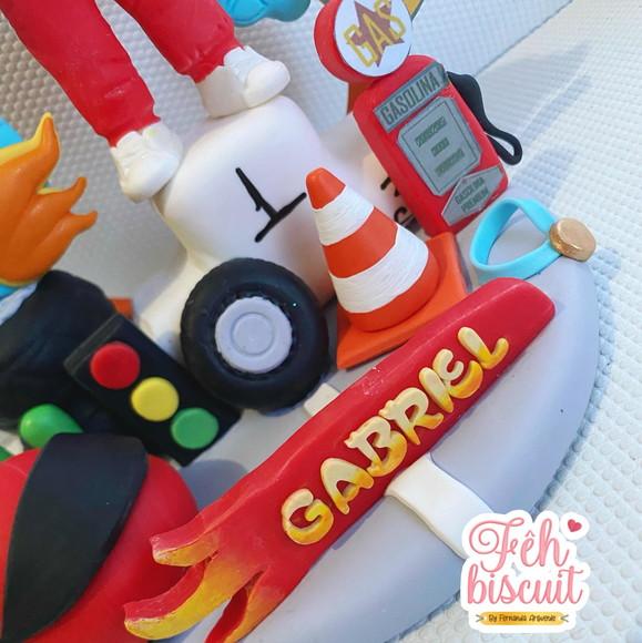 Topo de Bolo Hot Wheels