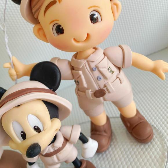 Topo de Bolo Mickey Safari