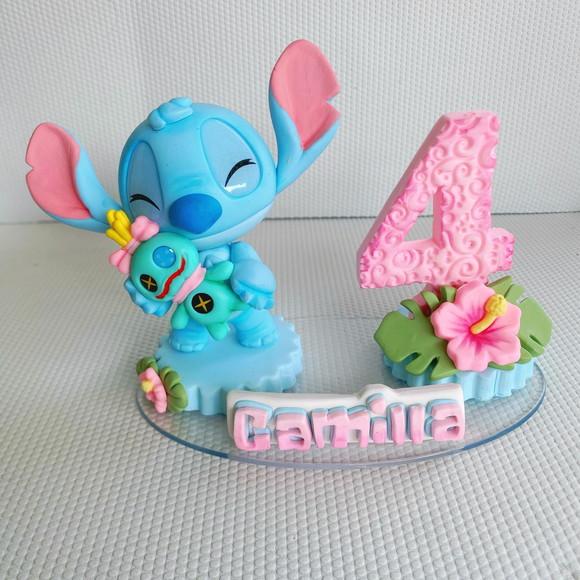 Velinha do Stitch Rosa