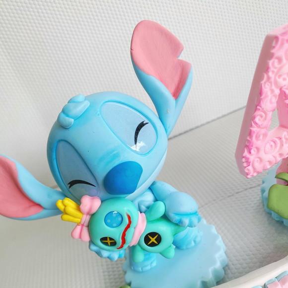 Velinha do Stitch Rosa