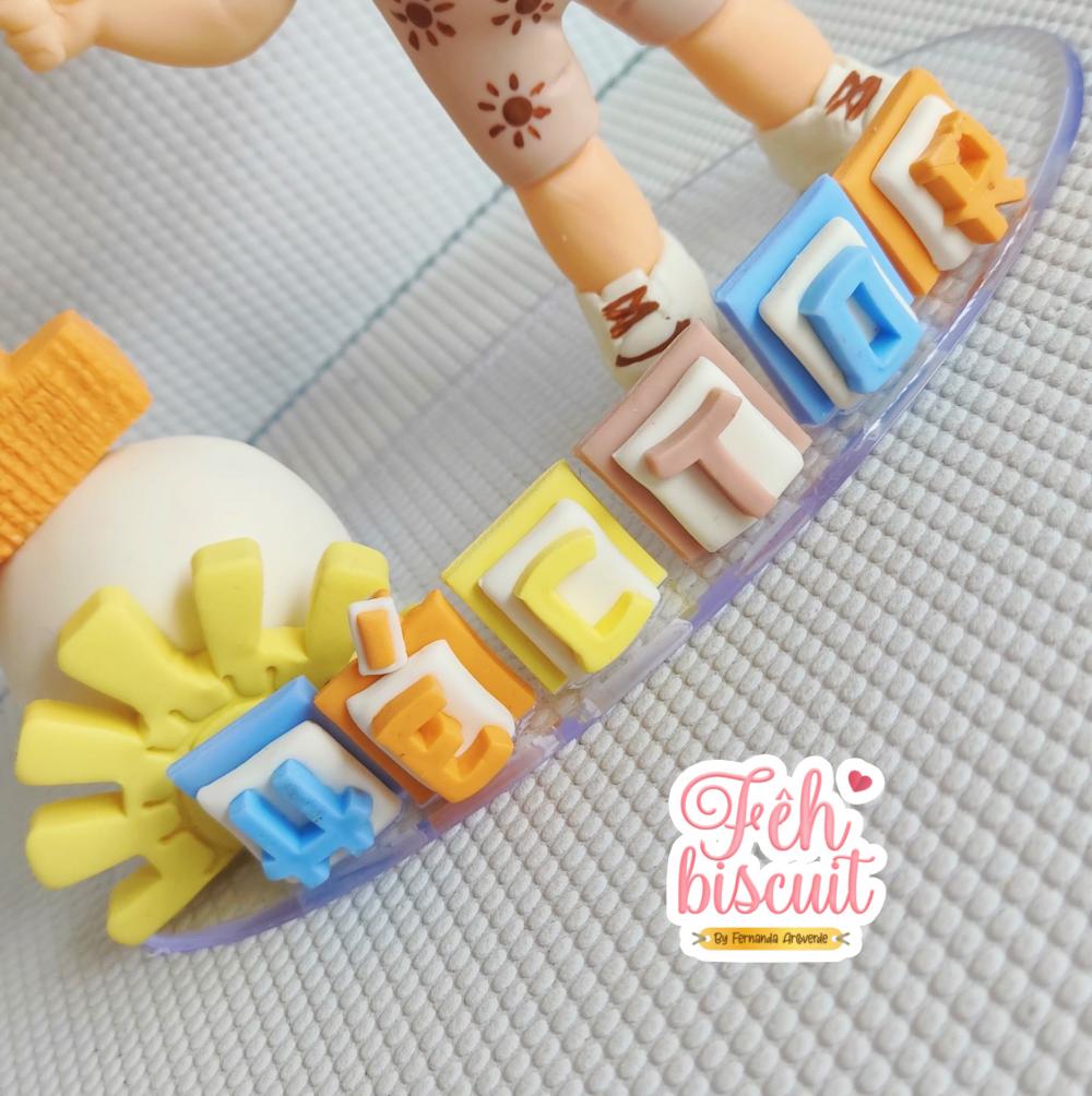 Vela primeira volta no sol de biscuit