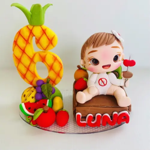 vela  frutinhas de biscuit