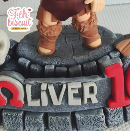 Topo de Bolo God Of War (deus da Guerra)