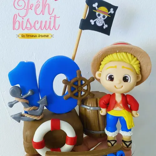 Topo de Bolo One Piece