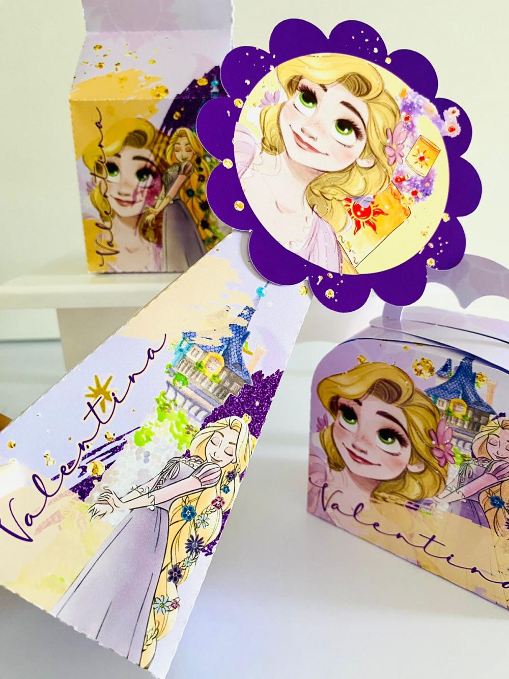 KIT 16 Caixas Rapunzel - PEGUE E MONTE