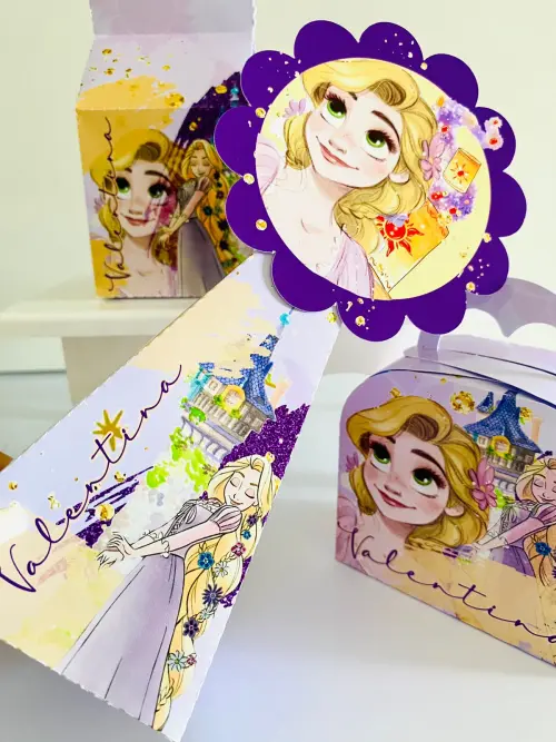 KIT 16 Caixas Rapunzel - PEGUE E MONTE