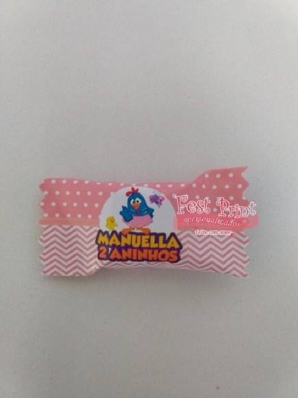 Cento de Bala Personalizada Galinha Pintadinha