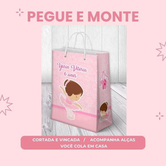 Pegue e Monte Sacolinha Personalizada Bailarina