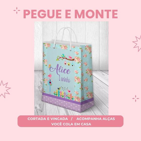 Pegue e Monte Sacolinha Personalizada Bailarina