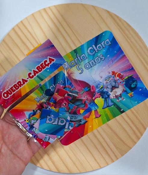 Quebra-cabeça Lembrancinha Trolls