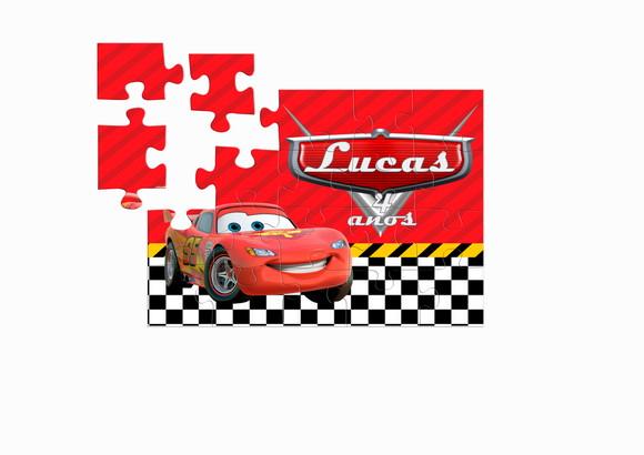 Quebra-cabeça Lembrancinha Carros