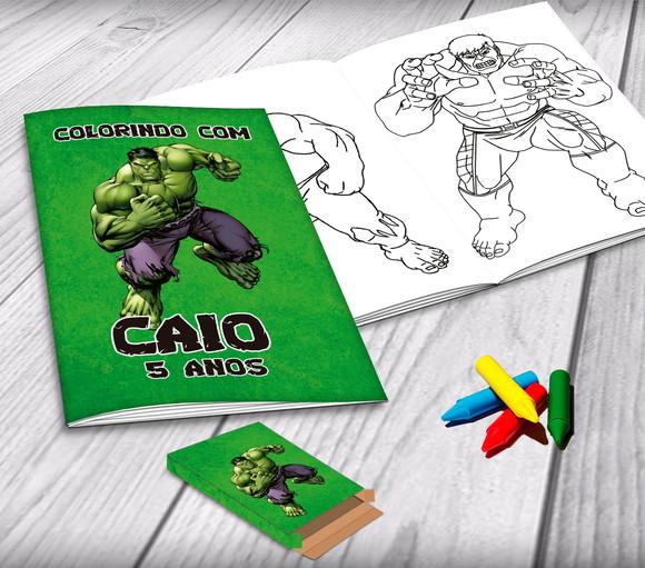 Revista de Colorir Hulk