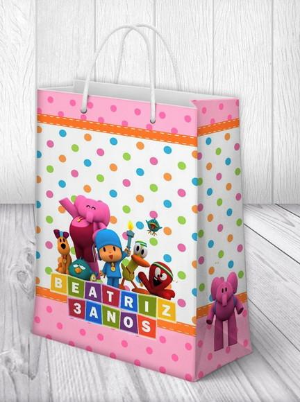 Sacolinha Pocoyo Rosa