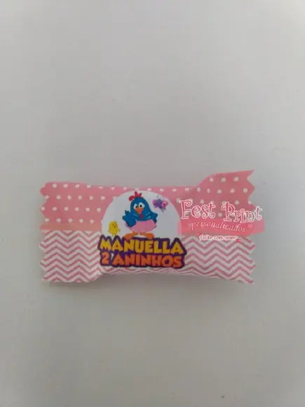 Cento de Bala Personalizada Galinha Pintadinha