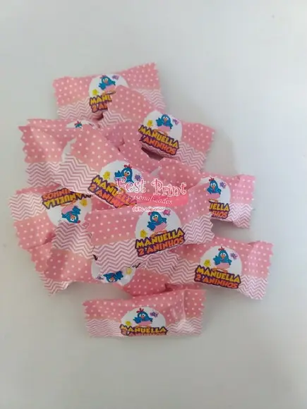 Cento de Bala Personalizada Galinha Pintadinha