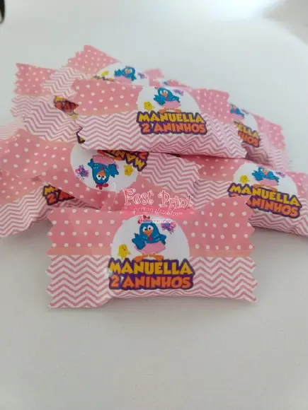 Cento de Bala Personalizada Galinha Pintadinha