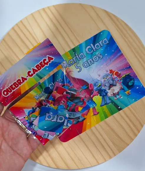 Quebra-cabeça Lembrancinha Trolls