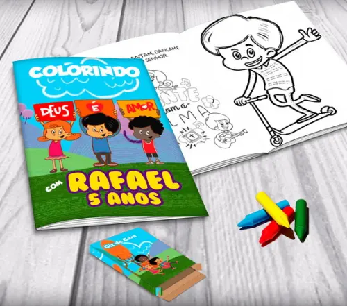 Revista de Colorir 3 Palavrinhas