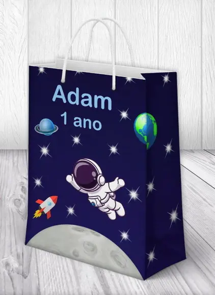 Sacolinha Astronauta Média