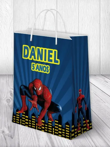 Sacolinha Homem Aranha Tamanho Médio
