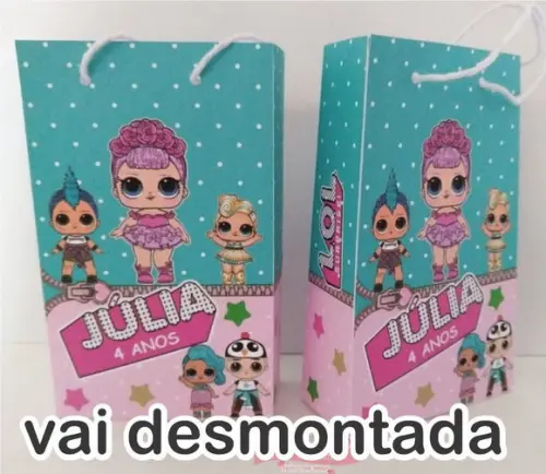 Sacolinha Lol Kit com 50 Unidades Desmontadas
