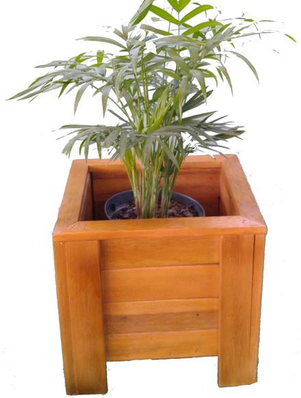Cachepô De Madeira Vaso Para Plantas De Madeira