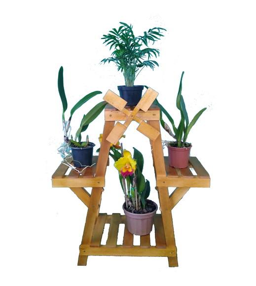 Floreira Chão Tipo Moinho Enfeite Para Sala Vaso De Plantas