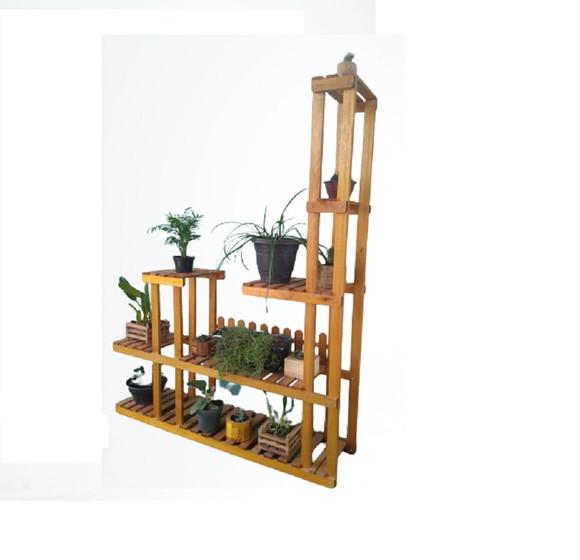 Floreira De Chão Suporte Para Vasos Plantas Jardim Vertical