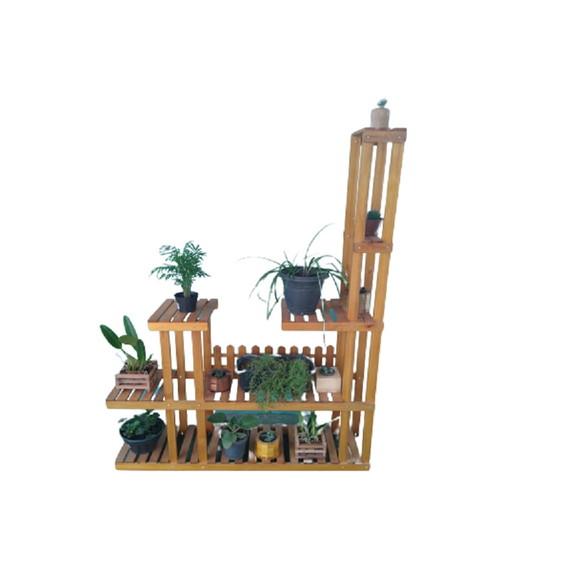 Floreira De Chão Suporte Para Vasos Plantas Jardim Vertical