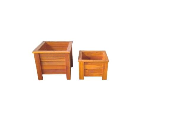 Kit com Dois Cachepôs Suporte para Vaso de Planta