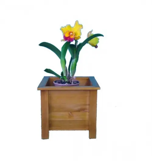 Cachepô De Madeira Suporte Para Vaso De Plantas