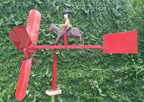 Cata-vento de Jardim Artesanal Cavaleiro
